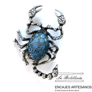 Broche Escorpión - Encajes Artesanos - El Arte al alcance de tus manos